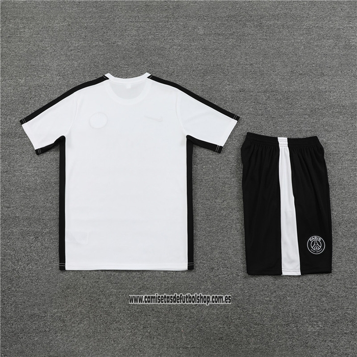 Chandal del Paris Saint-Germain 23-24 Manga Corta Blanco - Pantalon Corto